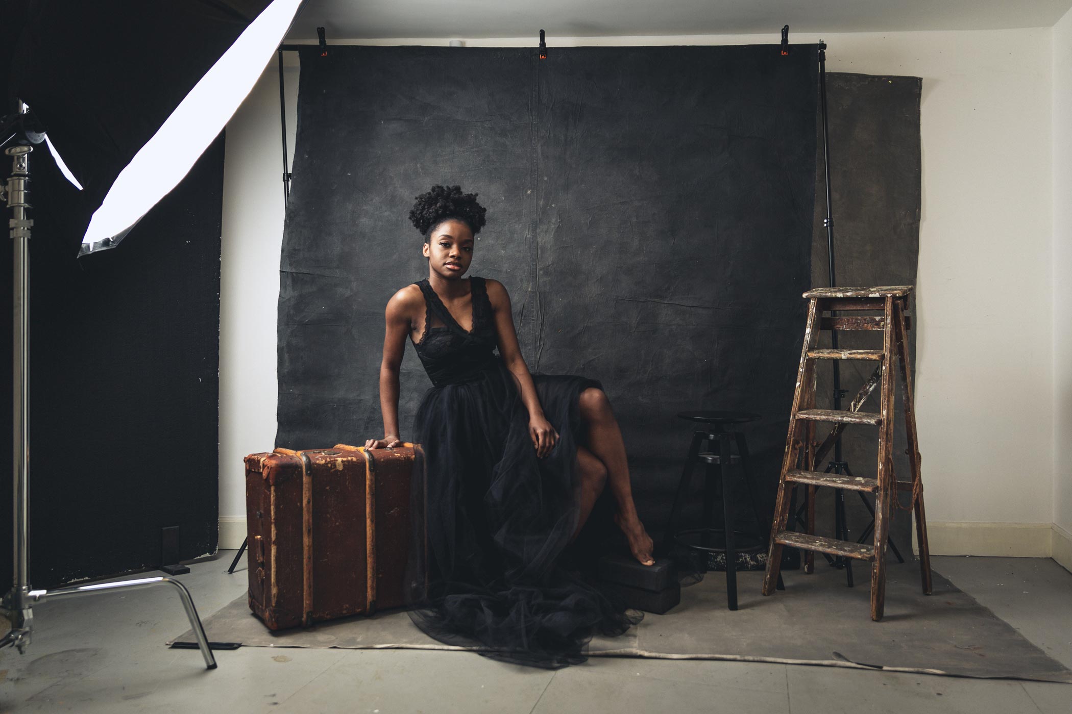 Behind-the-scenes-Portrait-Edinburgh-Photostudio Behind the scene look at a full magazine style Photoshoot